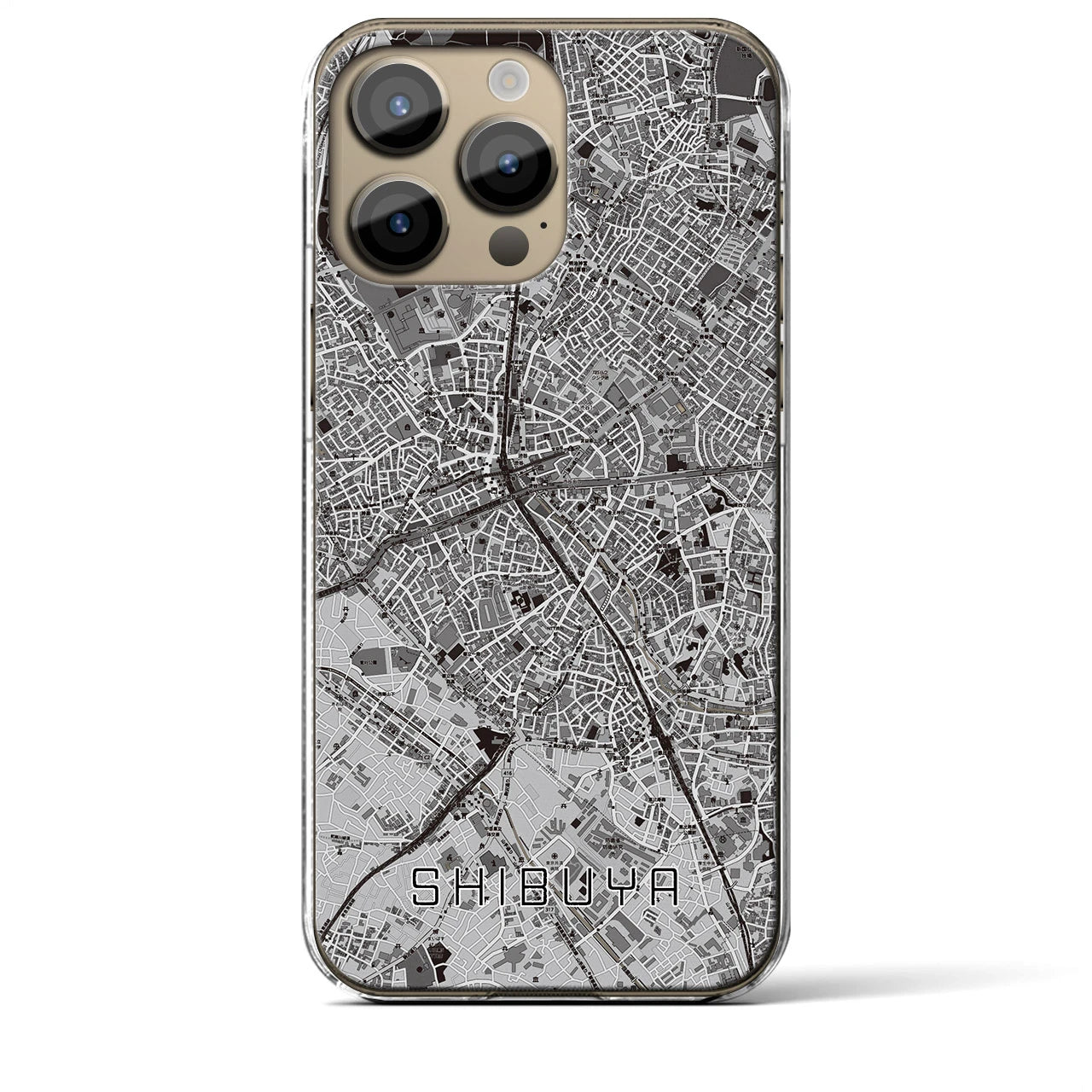 【渋谷(東京都)】地図柄iPhoneケース(クリアタイプ)
