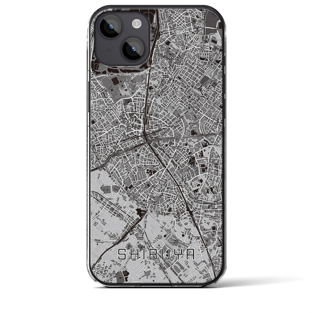 【渋谷(東京都)】地図柄iPhoneケース(クリアタイプ)