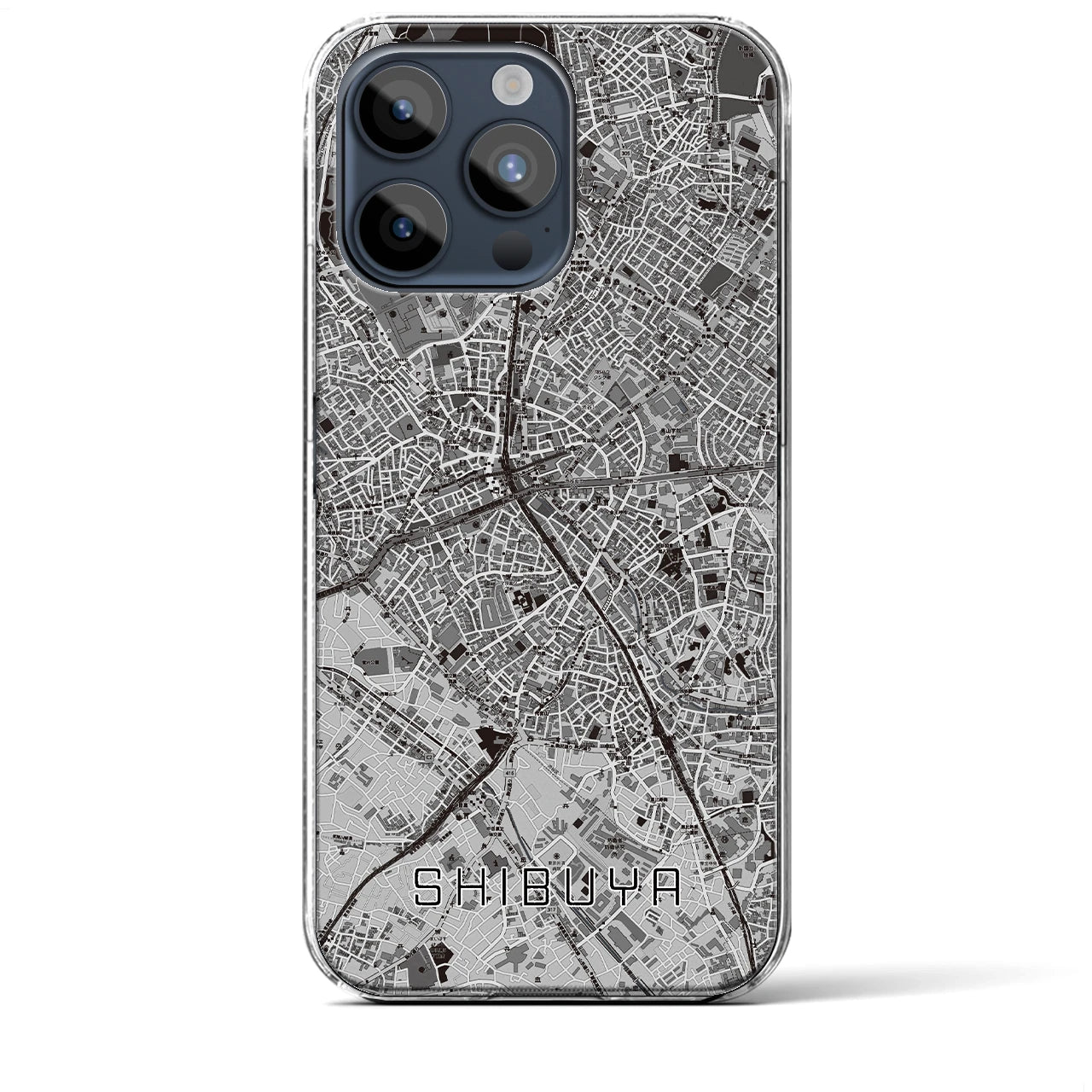 【渋谷(東京都)】地図柄iPhoneケース(クリアタイプ)