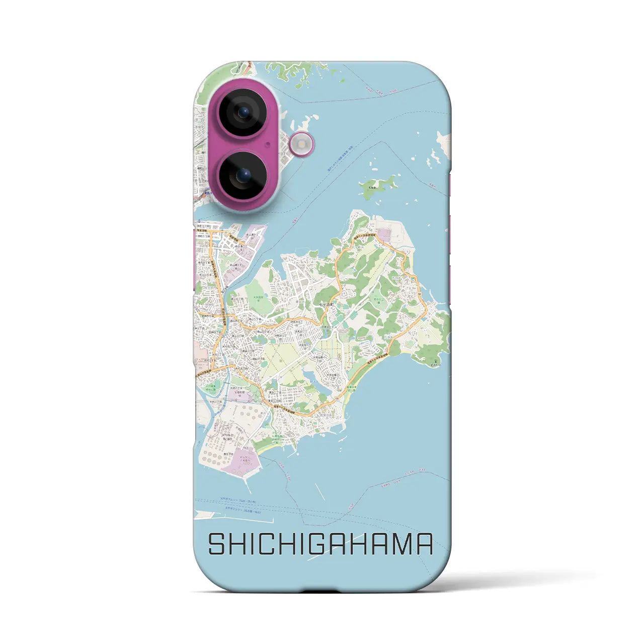 【七ヶ浜(宮城県)】地図柄iPhoneケース(バックカバータイプ)