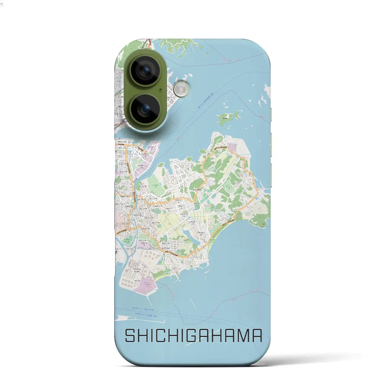 【七ヶ浜(宮城県)】地図柄iPhoneケース(バックカバータイプ)