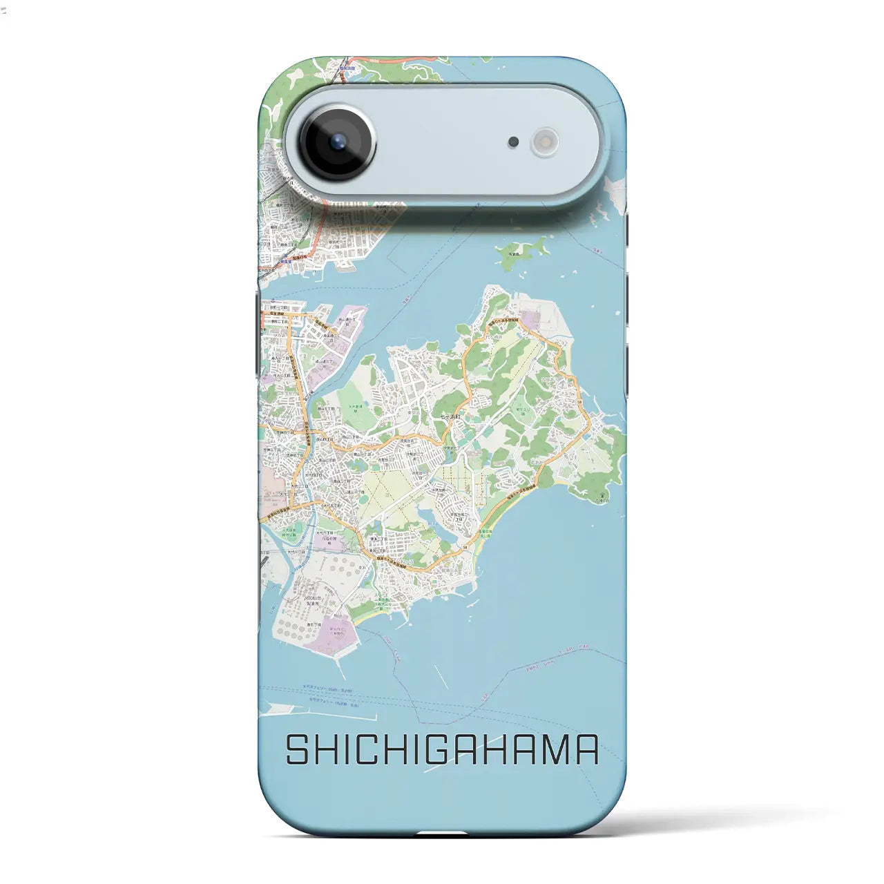 【七ヶ浜(宮城県)】地図柄iPhoneケース(バックカバータイプ)