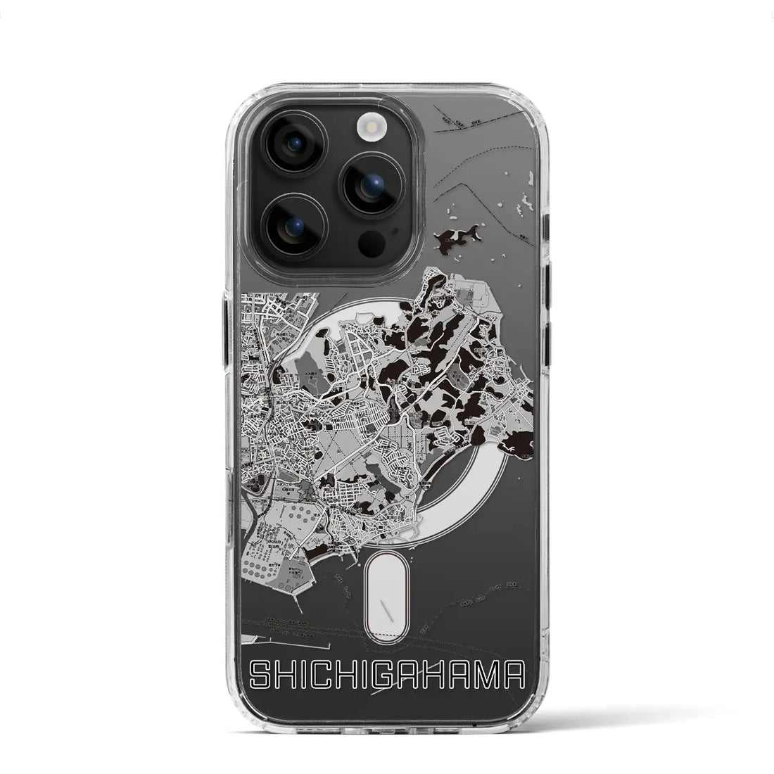 【七ヶ浜(宮城県)】地図柄iPhoneケース(MagSafeタイプ)