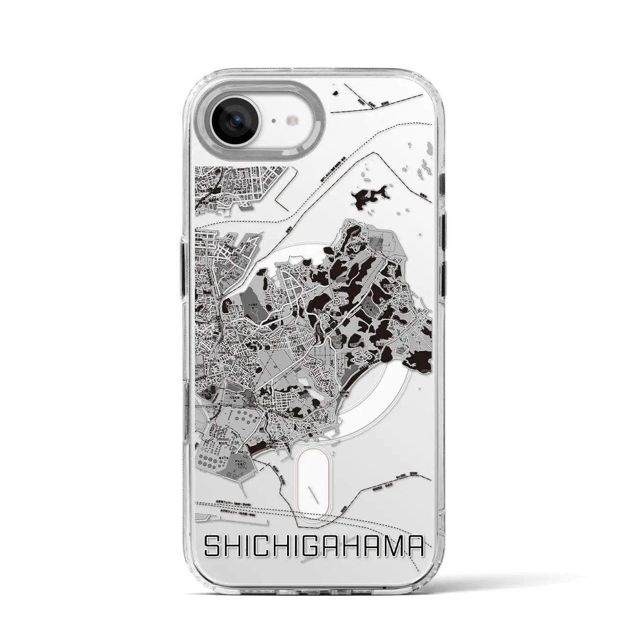 【七ヶ浜(宮城県)】地図柄iPhoneケース(MagSafeタイプ)