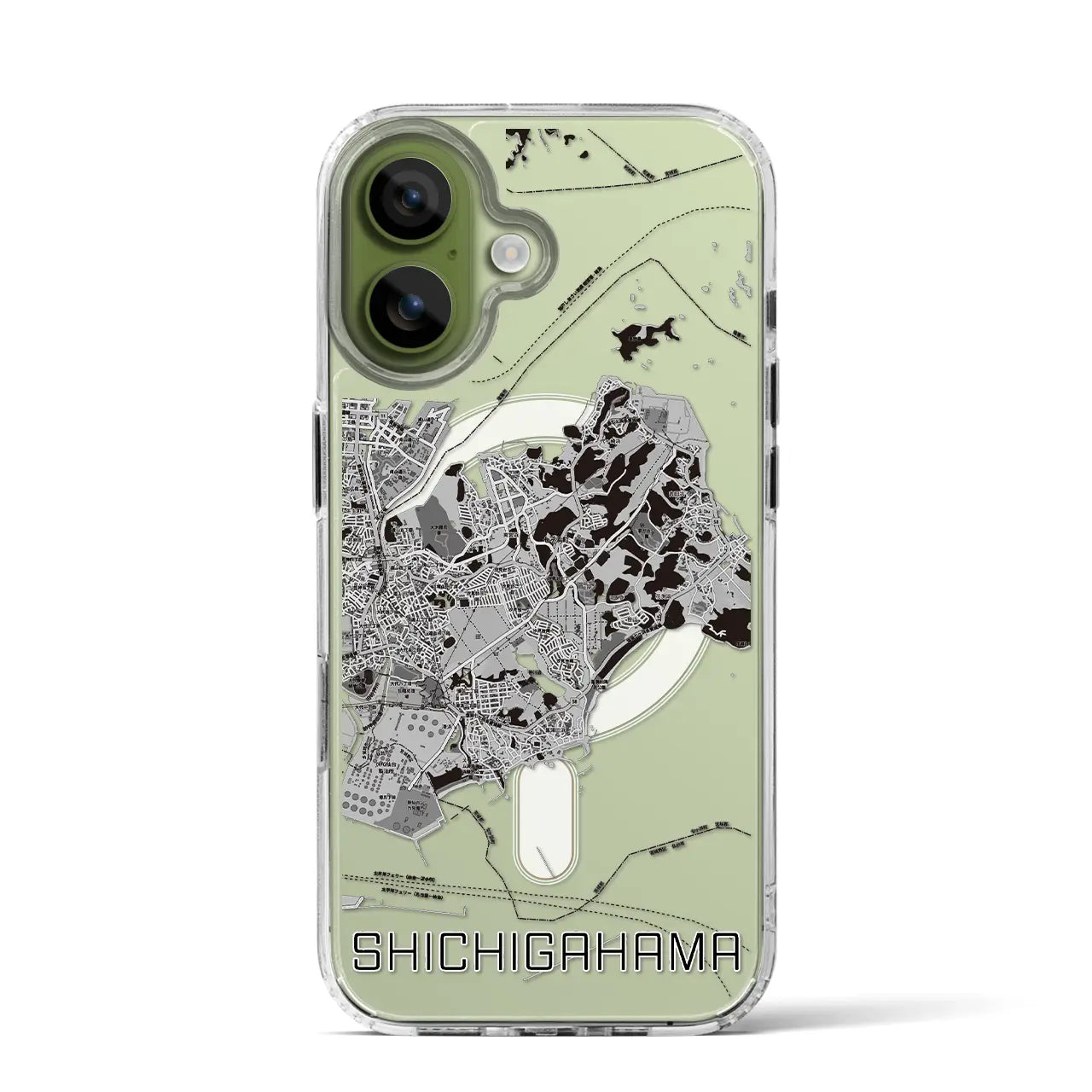 【七ヶ浜(宮城県)】地図柄iPhoneケース(MagSafeタイプ)