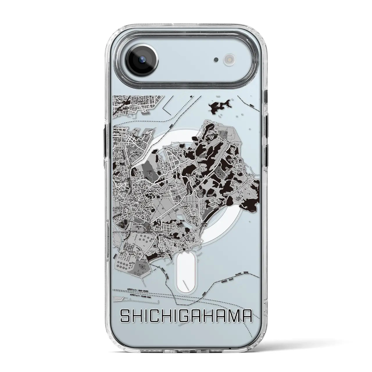 【七ヶ浜(宮城県)】地図柄iPhoneケース(MagSafeタイプ)