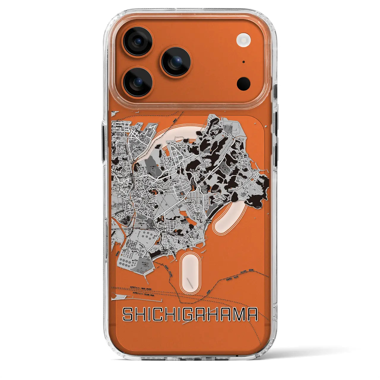 【七ヶ浜(宮城県)】地図柄iPhoneケース(MagSafeタイプ)