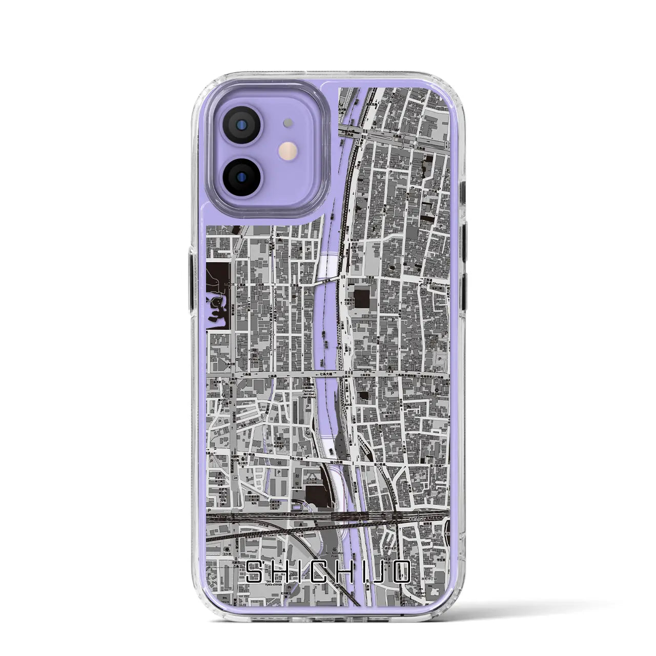 【七条(京都府)】地図柄iPhoneケース(MagSafeタイプ)