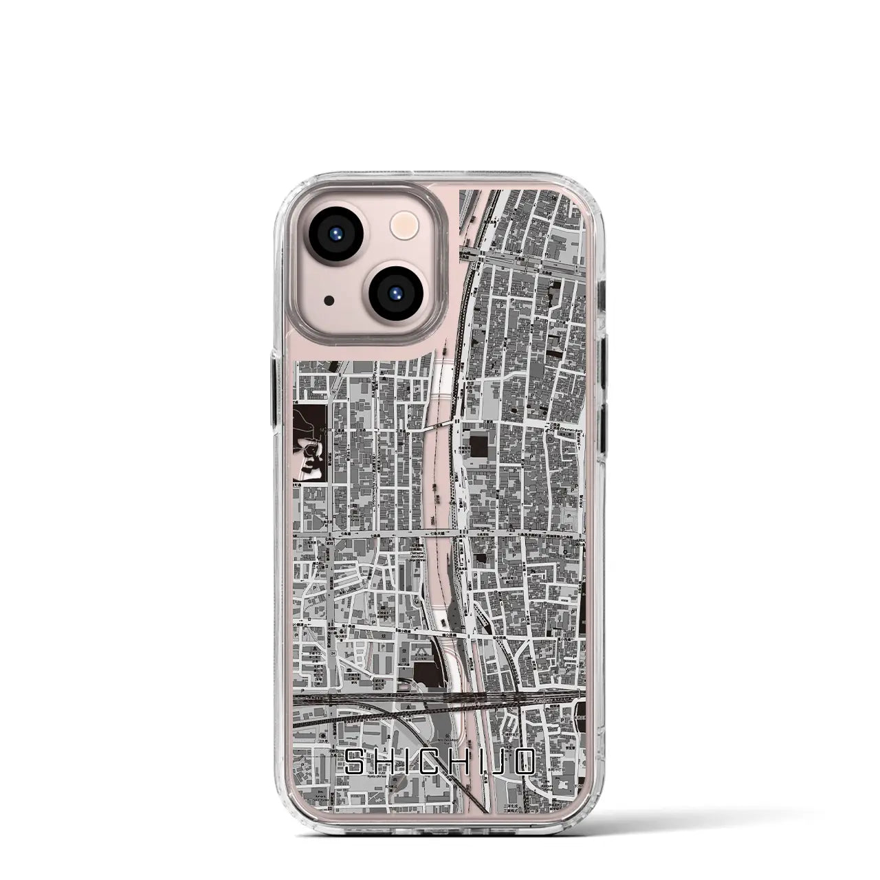 【七条(京都府)】地図柄iPhoneケース(MagSafeタイプ)
