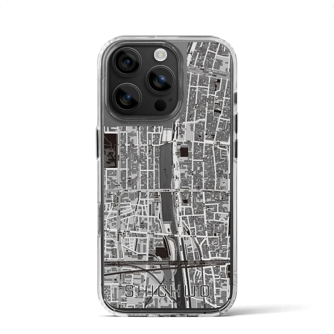 【七条(京都府)】地図柄iPhoneケース(MagSafeタイプ)