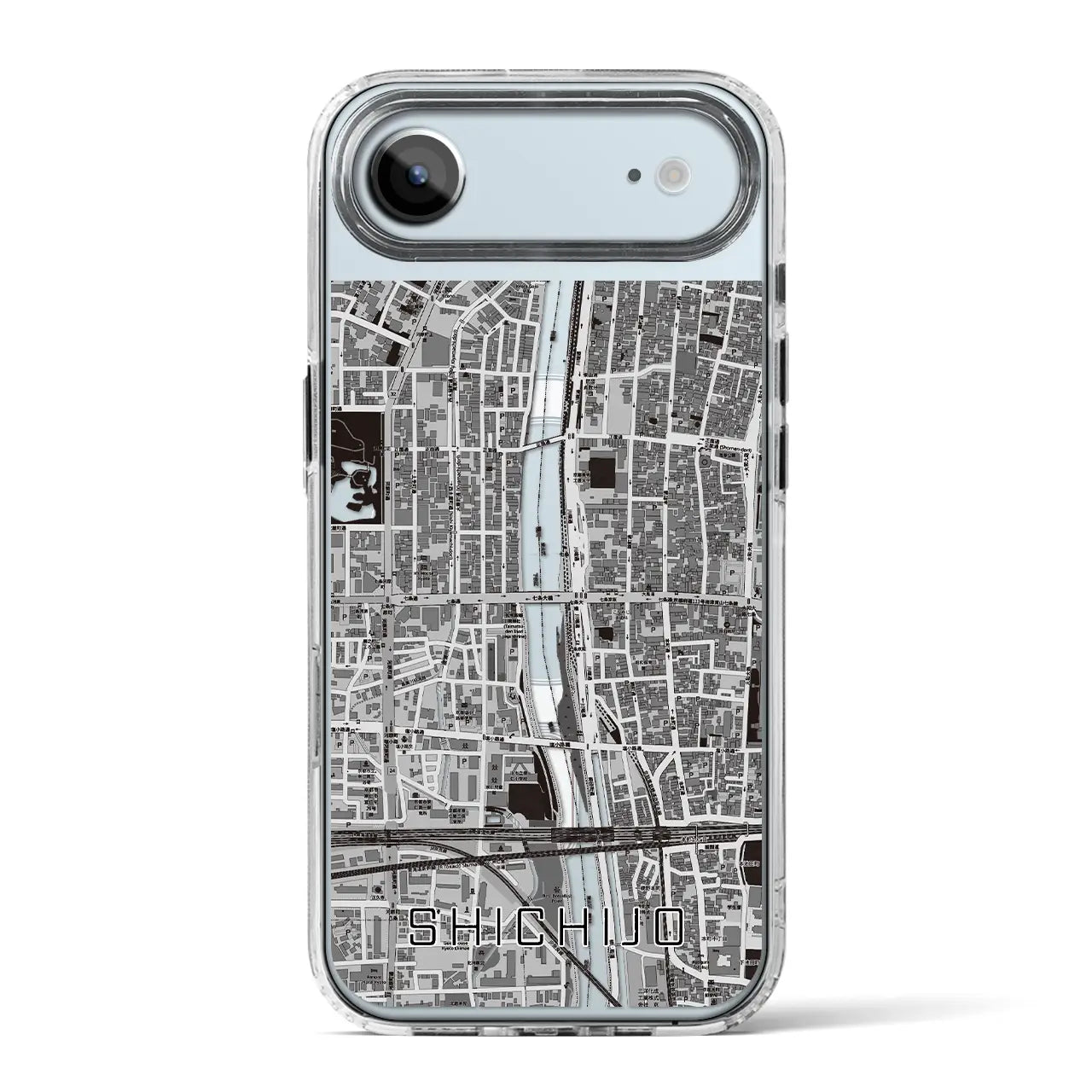 【七条(京都府)】地図柄iPhoneケース(MagSafeタイプ)