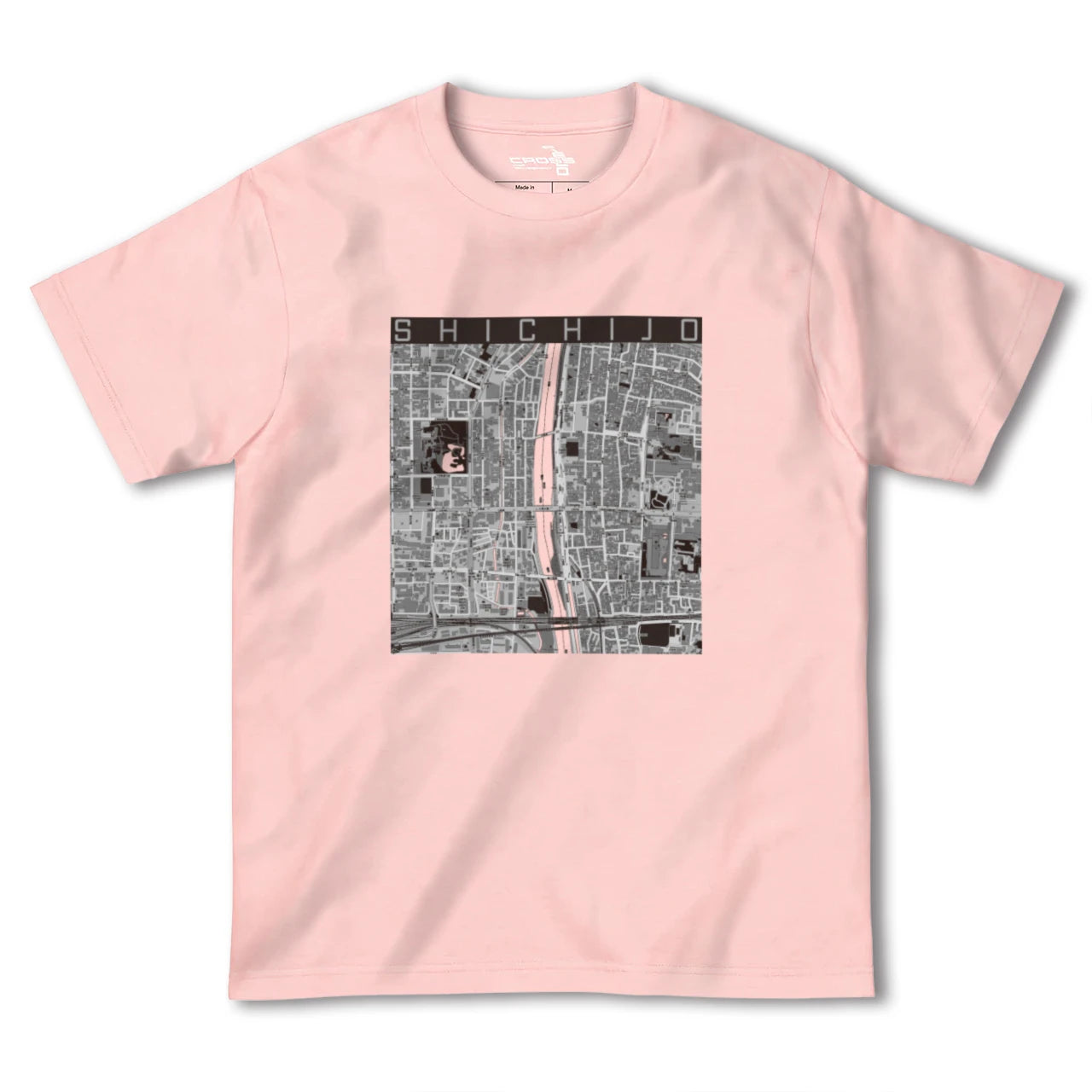【七条(京都府)】地図柄ヘビーウェイトTシャツ