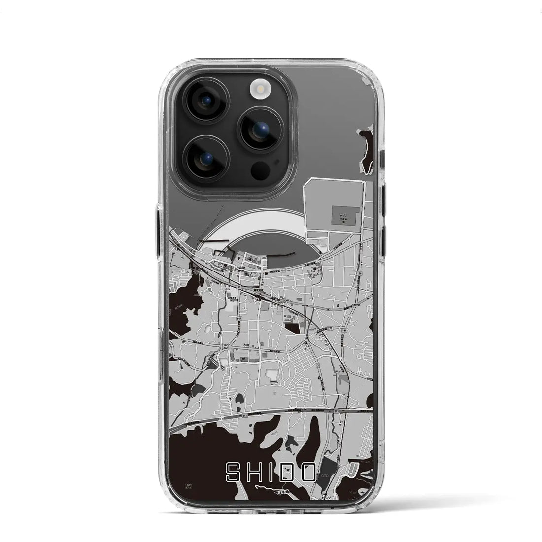 【志度(香川県)】地図柄iPhoneケース(MagSafeタイプ)