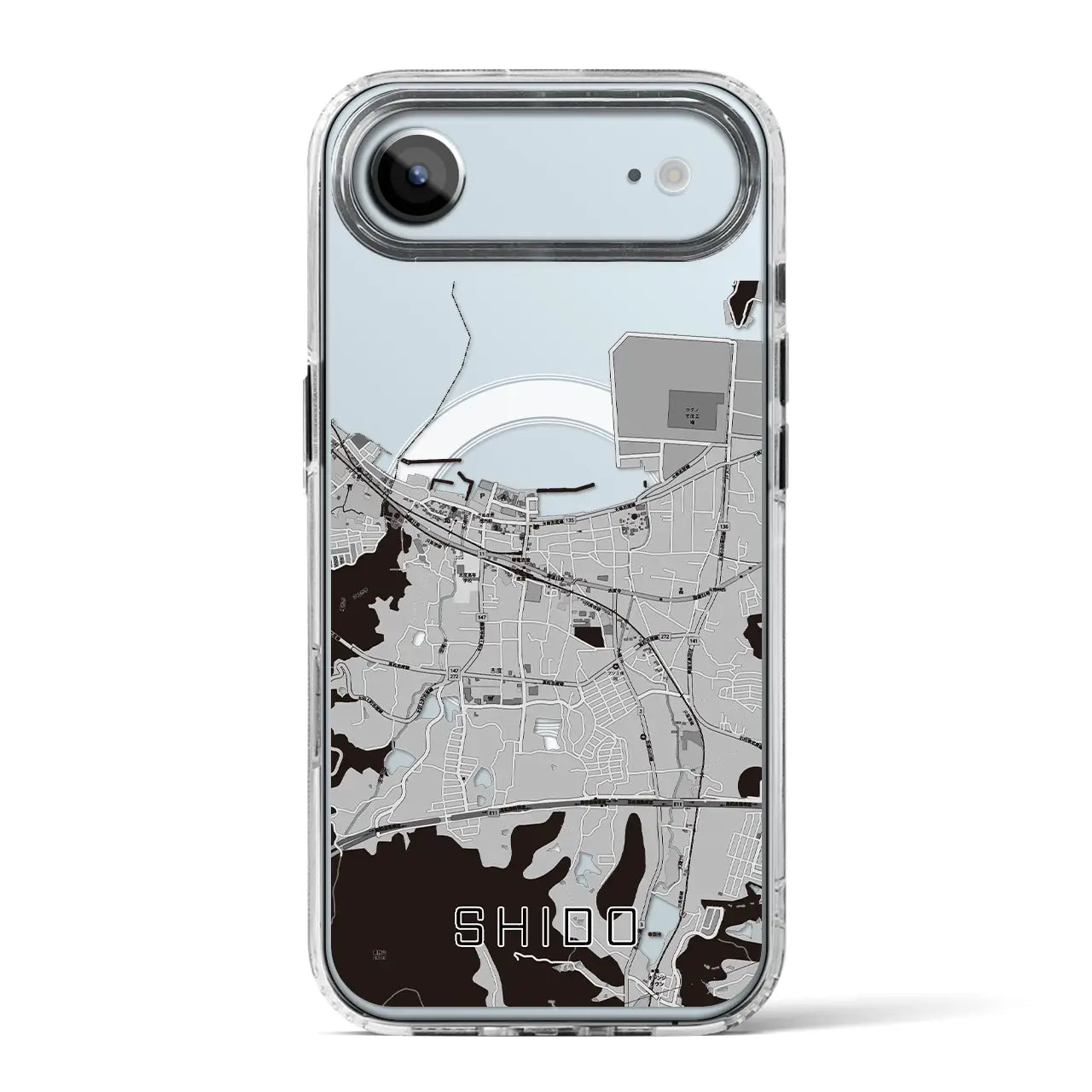 【志度(香川県)】地図柄iPhoneケース(MagSafeタイプ)