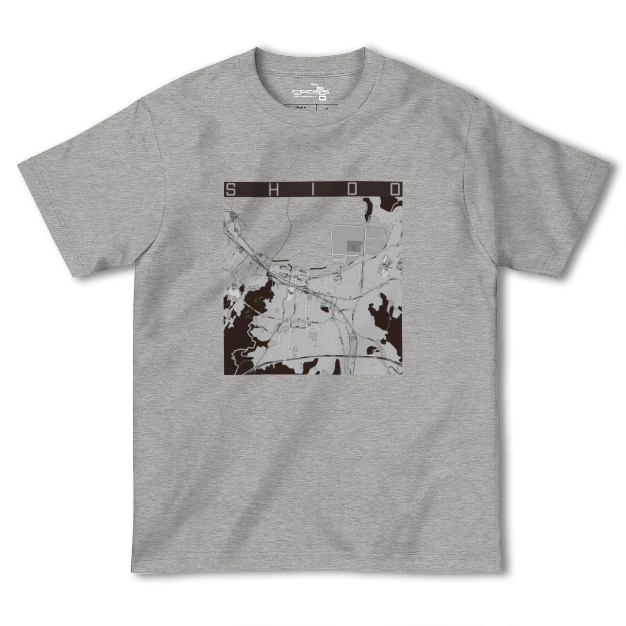 【志度(香川県)】地図柄ヘビーウェイトTシャツ
