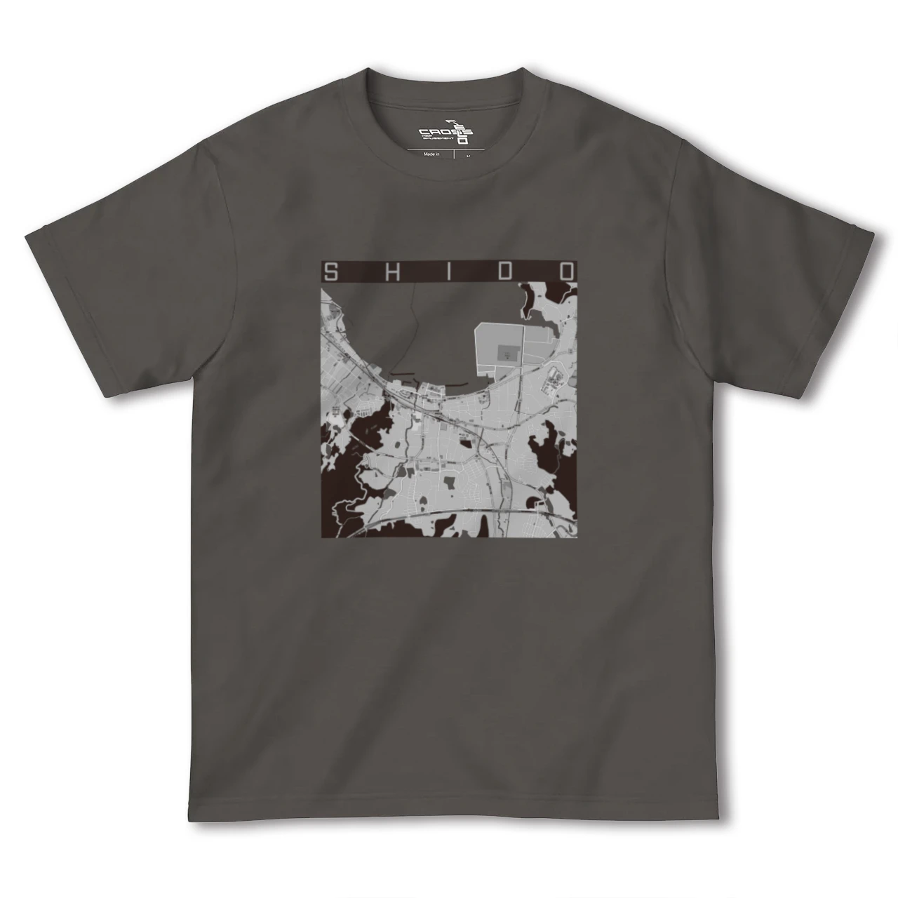 【志度(香川県)】地図柄ヘビーウェイトTシャツ