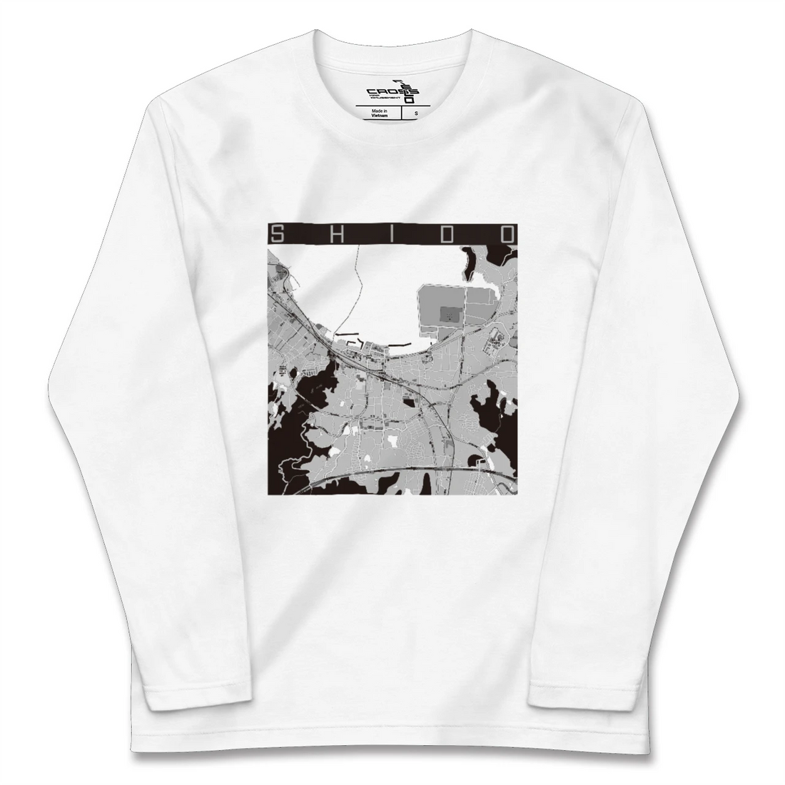 【志度(香川県)】地図柄ロングスリーブTシャツ