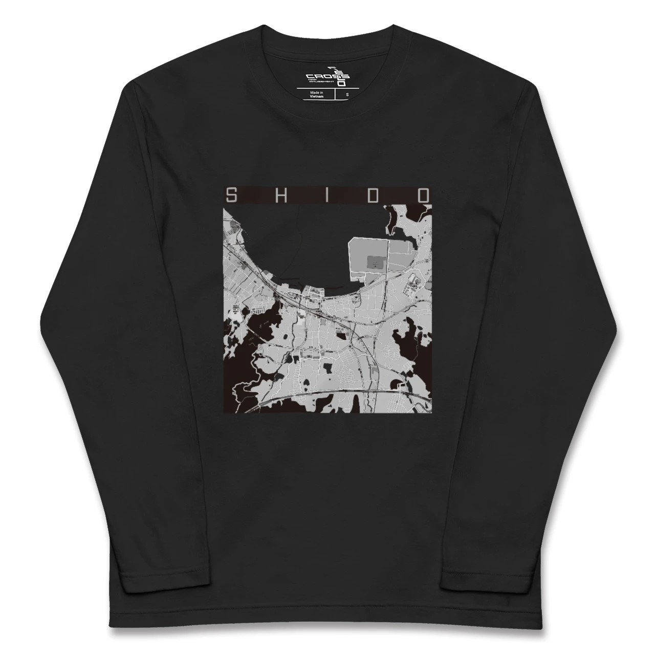 【志度(香川県)】地図柄ロングスリーブTシャツ