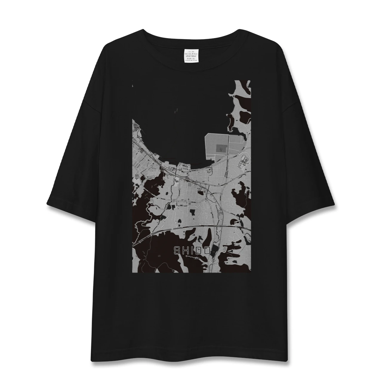 【志度(香川県)】地図柄ビッグシルエットTシャツ