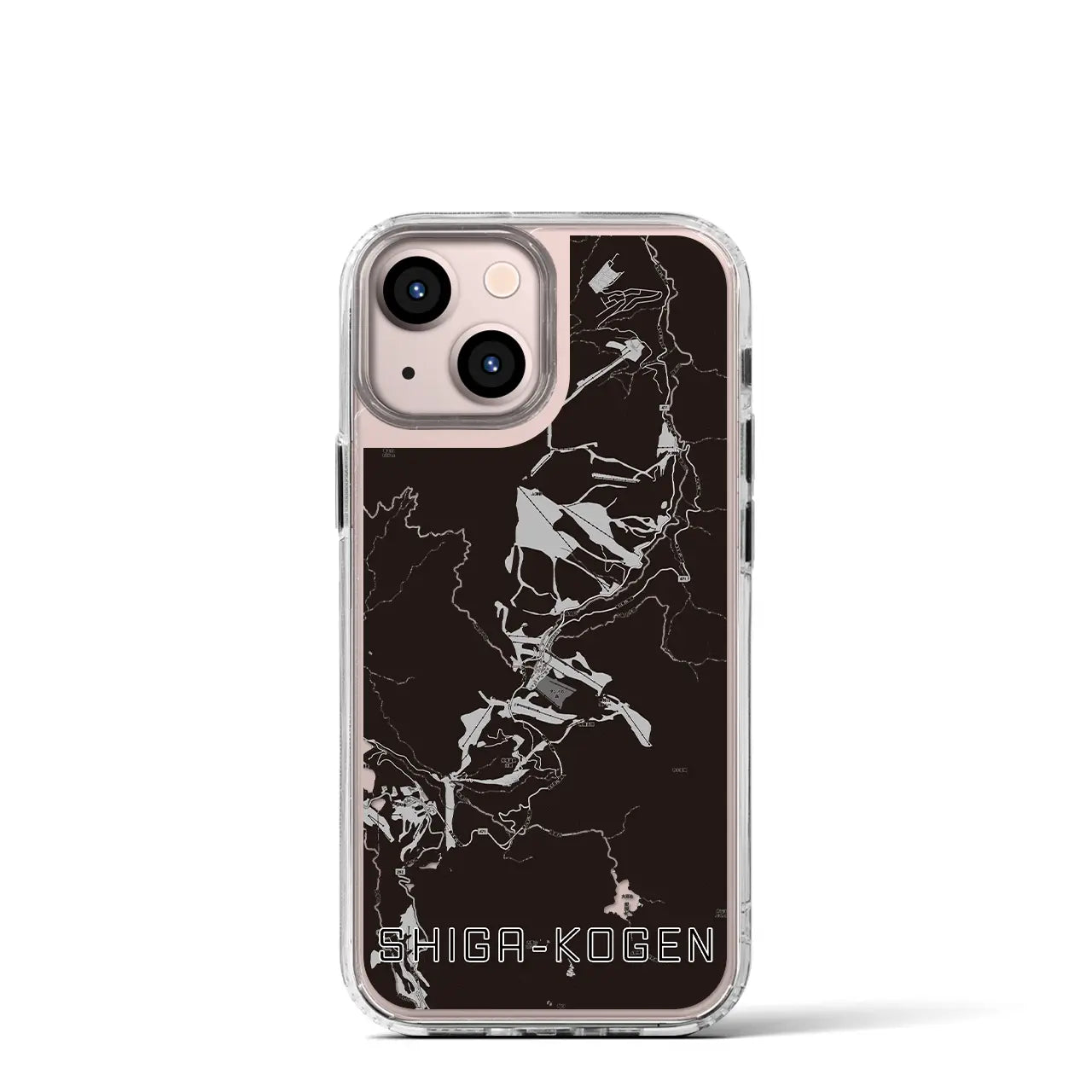 【志賀高原(長野県)】地図柄iPhoneケース(MagSafeタイプ)