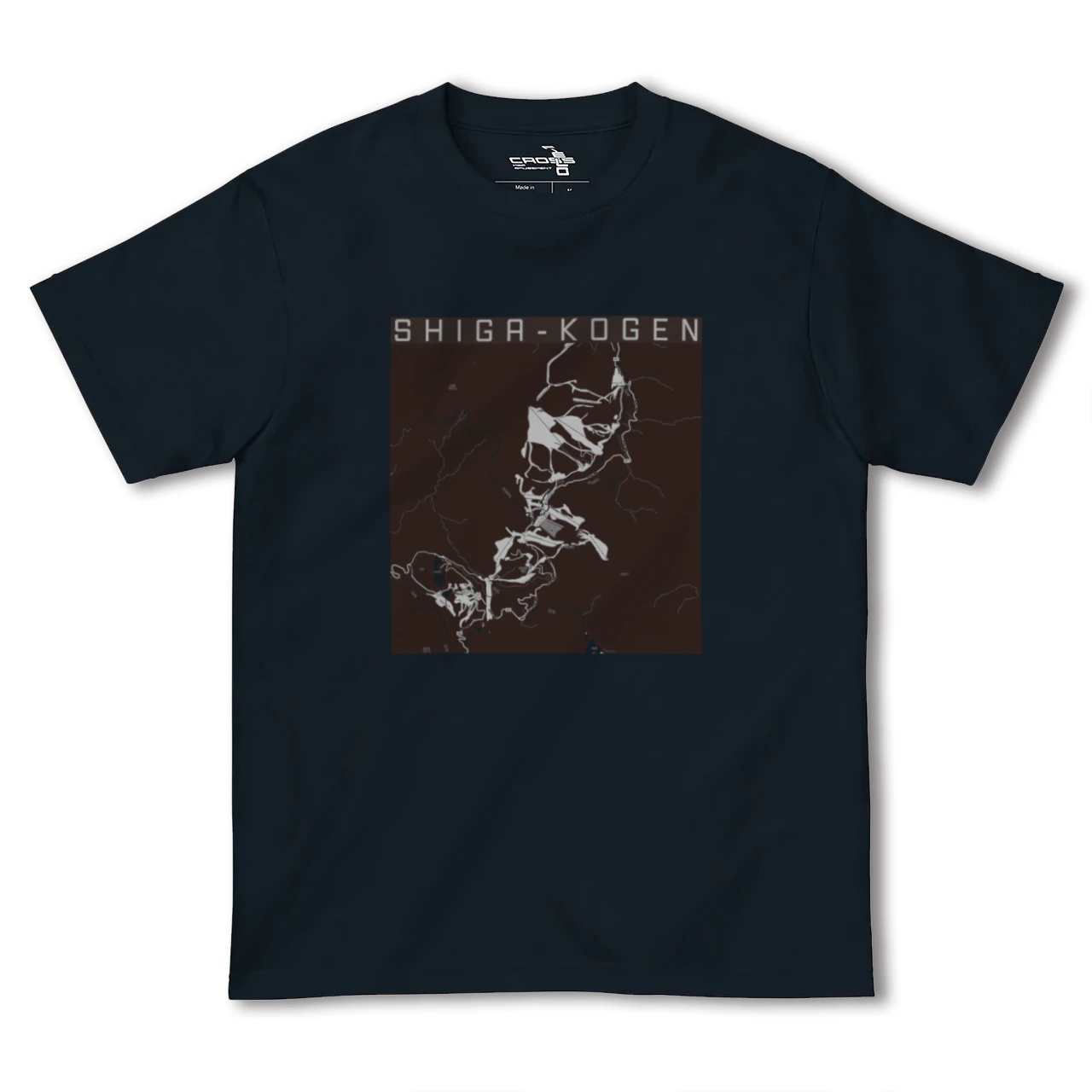 【志賀高原(長野県)】地図柄ヘビーウェイトTシャツ