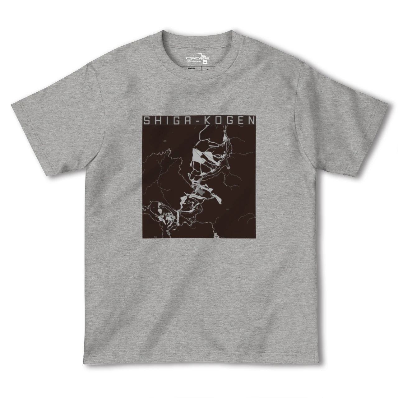【志賀高原(長野県)】地図柄ヘビーウェイトTシャツ