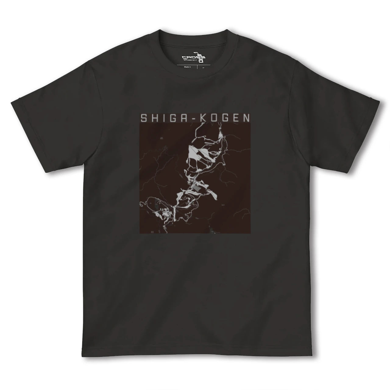 【志賀高原(長野県)】地図柄ヘビーウェイトTシャツ