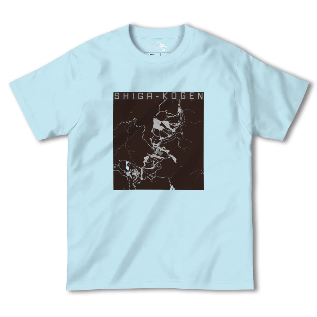【志賀高原(長野県)】地図柄ヘビーウェイトTシャツ