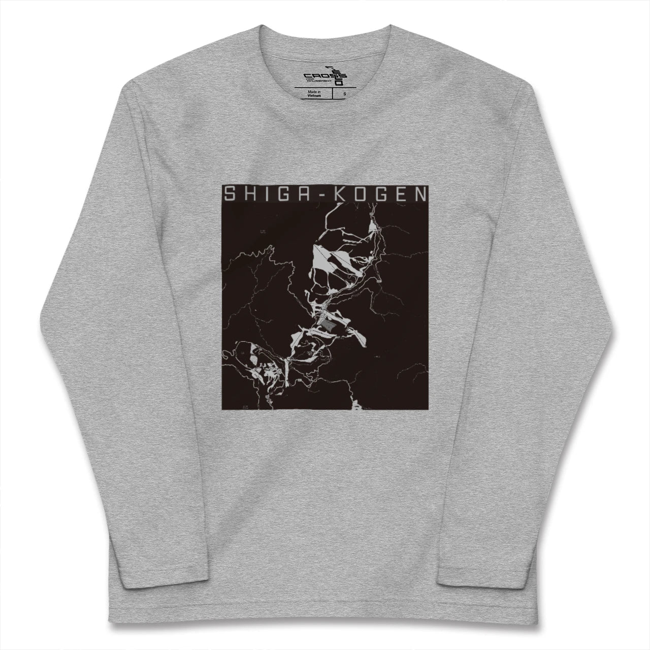 【志賀高原(長野県)】地図柄ロングスリーブTシャツ