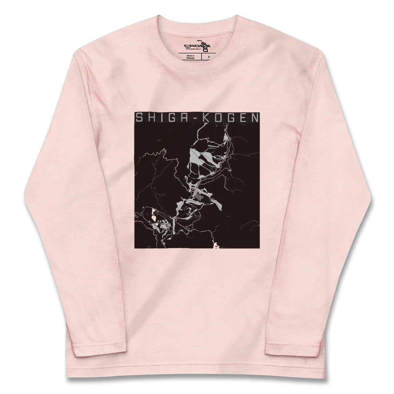 【志賀高原(長野県)】地図柄ロングスリーブTシャツ