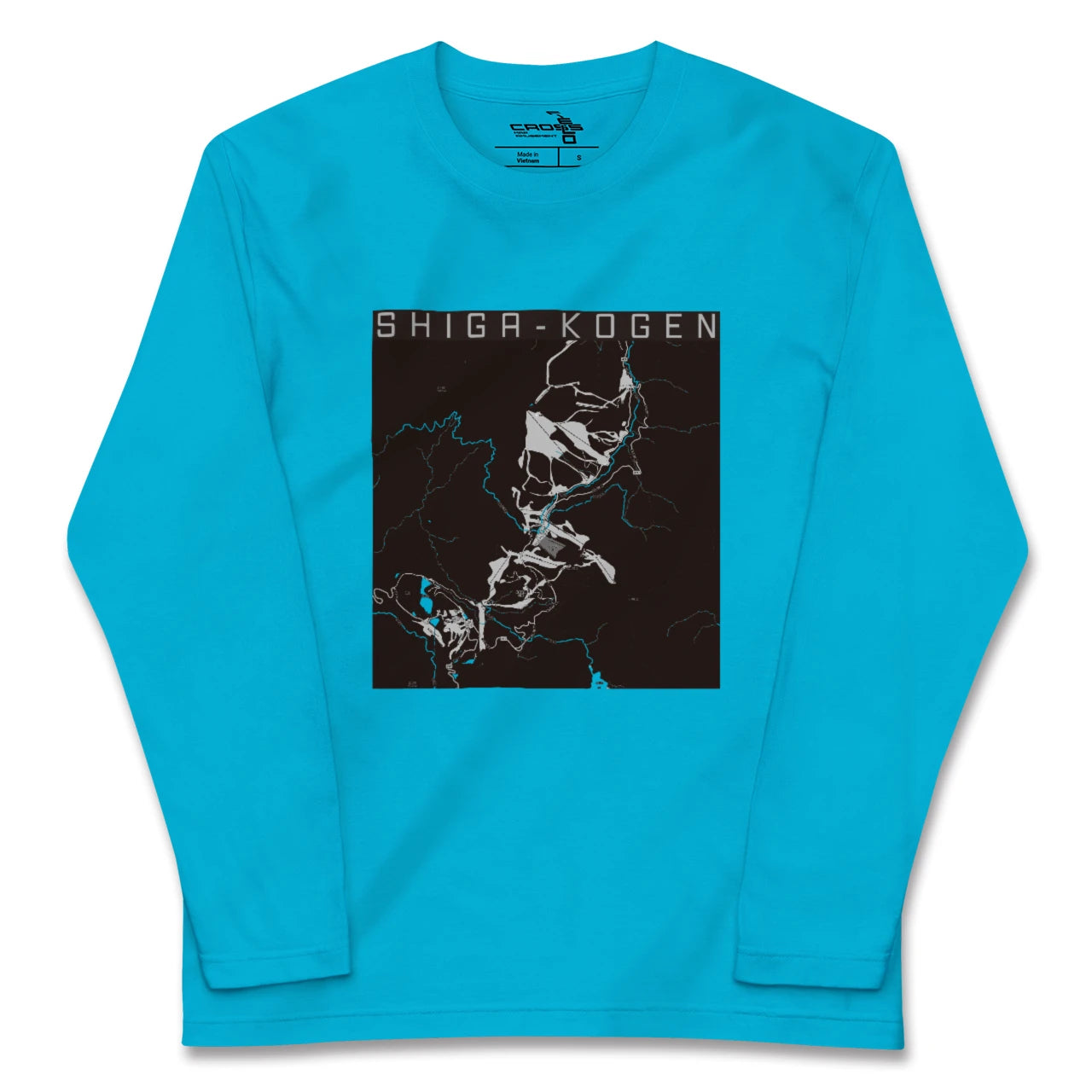 【志賀高原(長野県)】地図柄ロングスリーブTシャツ