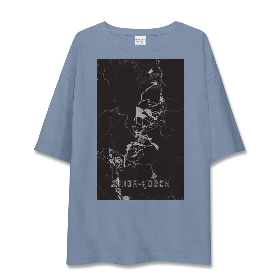 【志賀高原(長野県)】地図柄ビッグシルエットTシャツ