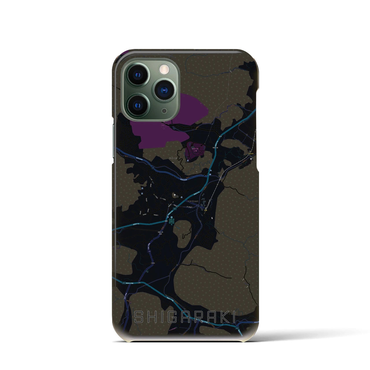 【信楽(滋賀県)】地図柄iPhoneケース(バックカバータイプ)