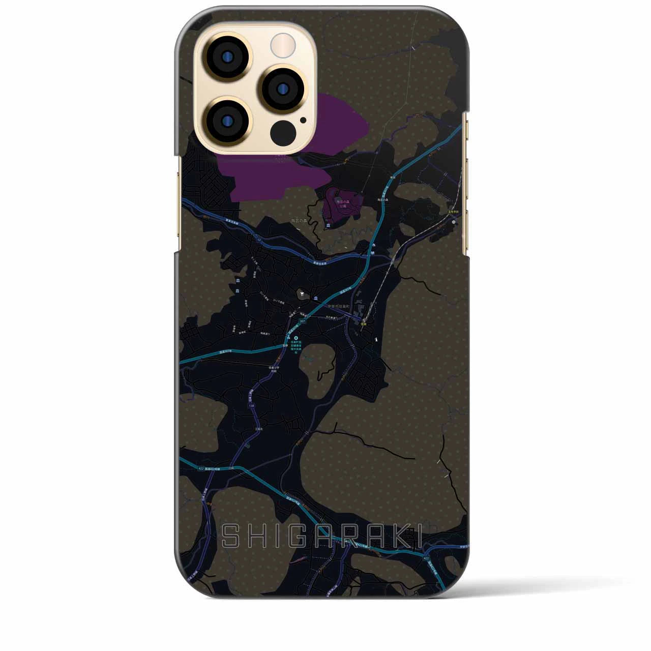 【信楽(滋賀県)】地図柄iPhoneケース(バックカバータイプ)