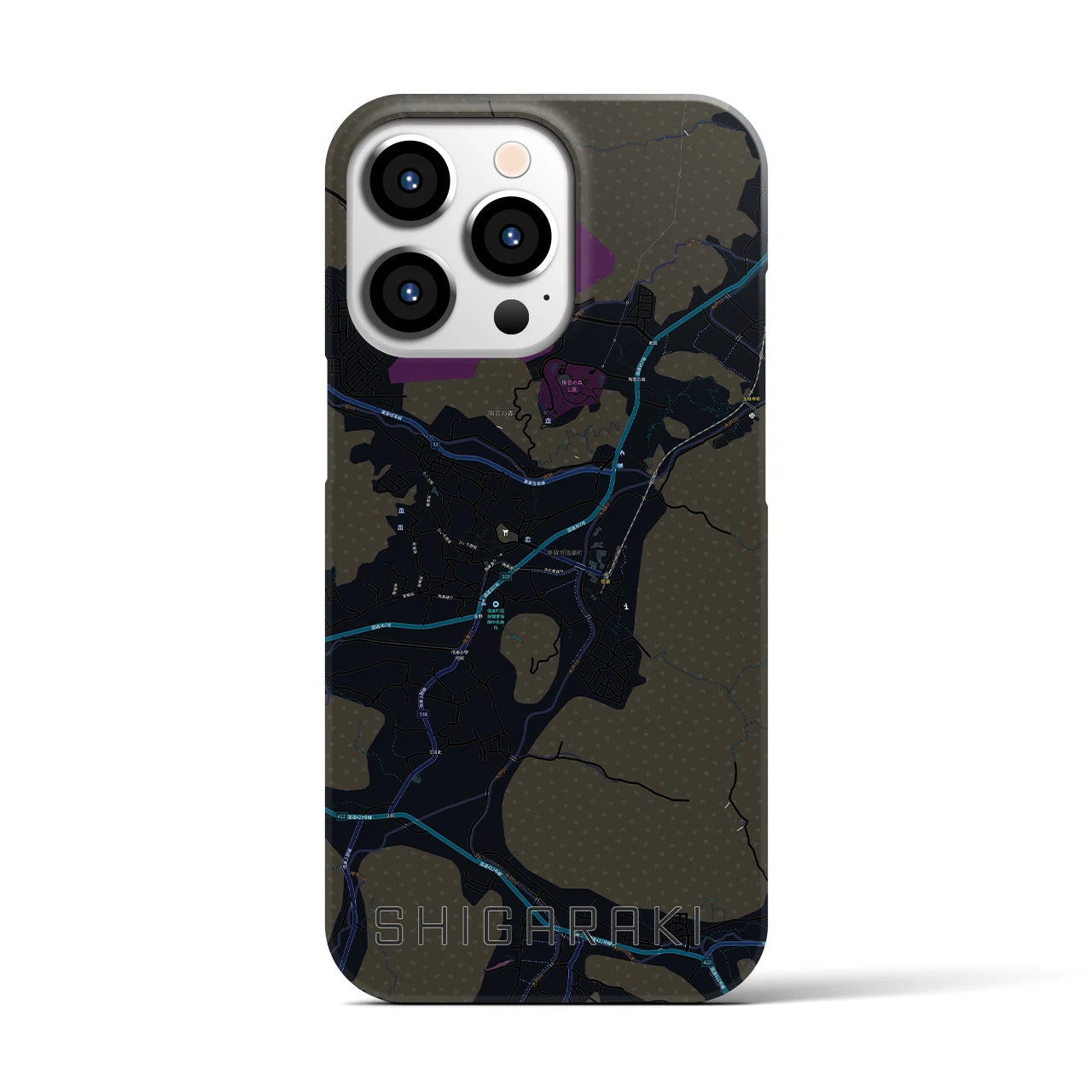 【信楽(滋賀県)】地図柄iPhoneケース(バックカバータイプ)