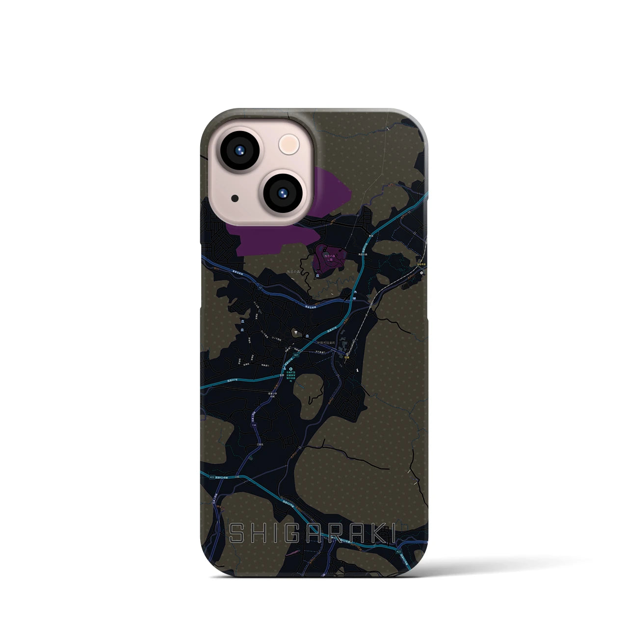 【信楽(滋賀県)】地図柄iPhoneケース(バックカバータイプ)