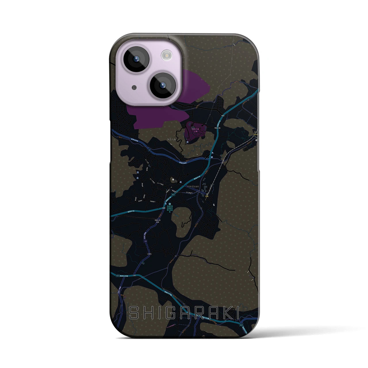 【信楽(滋賀県)】地図柄iPhoneケース(バックカバータイプ)