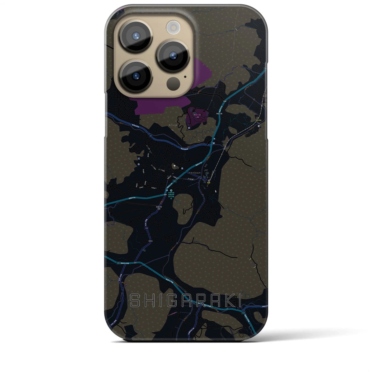 【信楽(滋賀県)】地図柄iPhoneケース(バックカバータイプ)