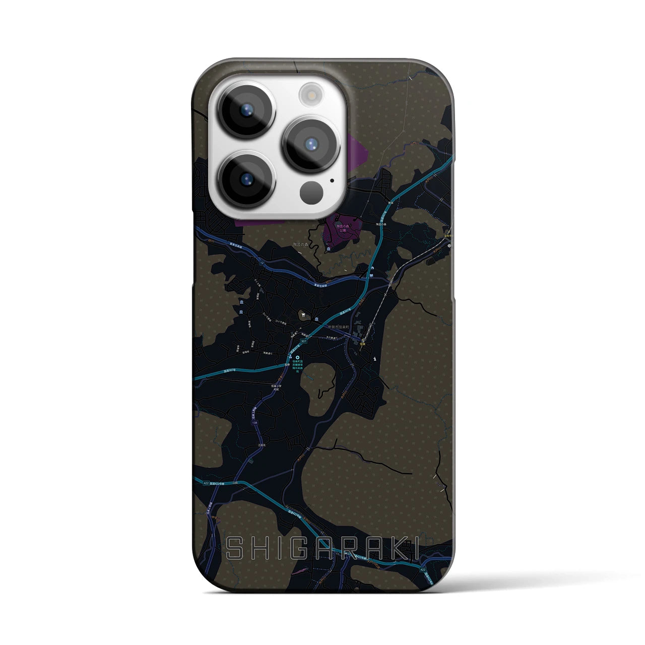 【信楽(滋賀県)】地図柄iPhoneケース(バックカバータイプ)