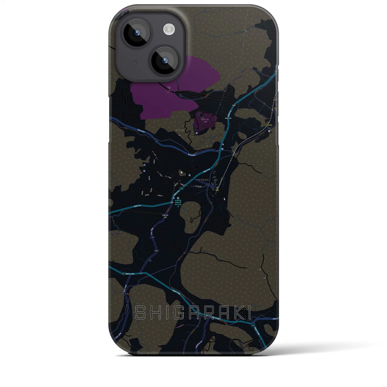 【信楽(滋賀県)】地図柄iPhoneケース(バックカバータイプ)