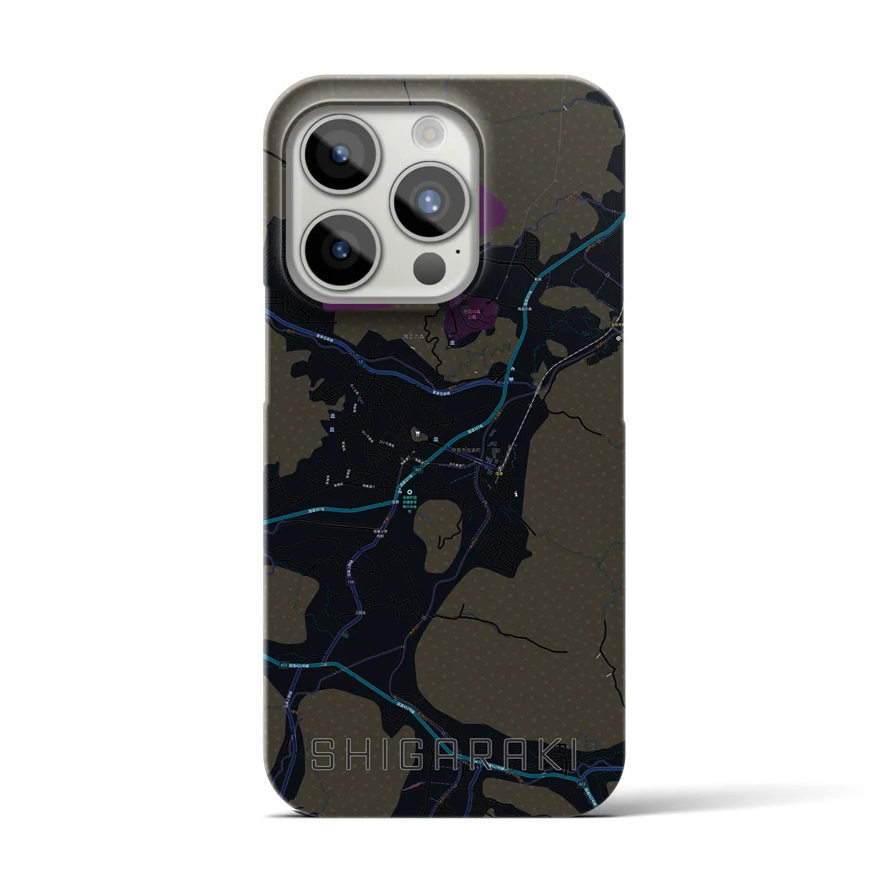 【信楽(滋賀県)】地図柄iPhoneケース(バックカバータイプ)