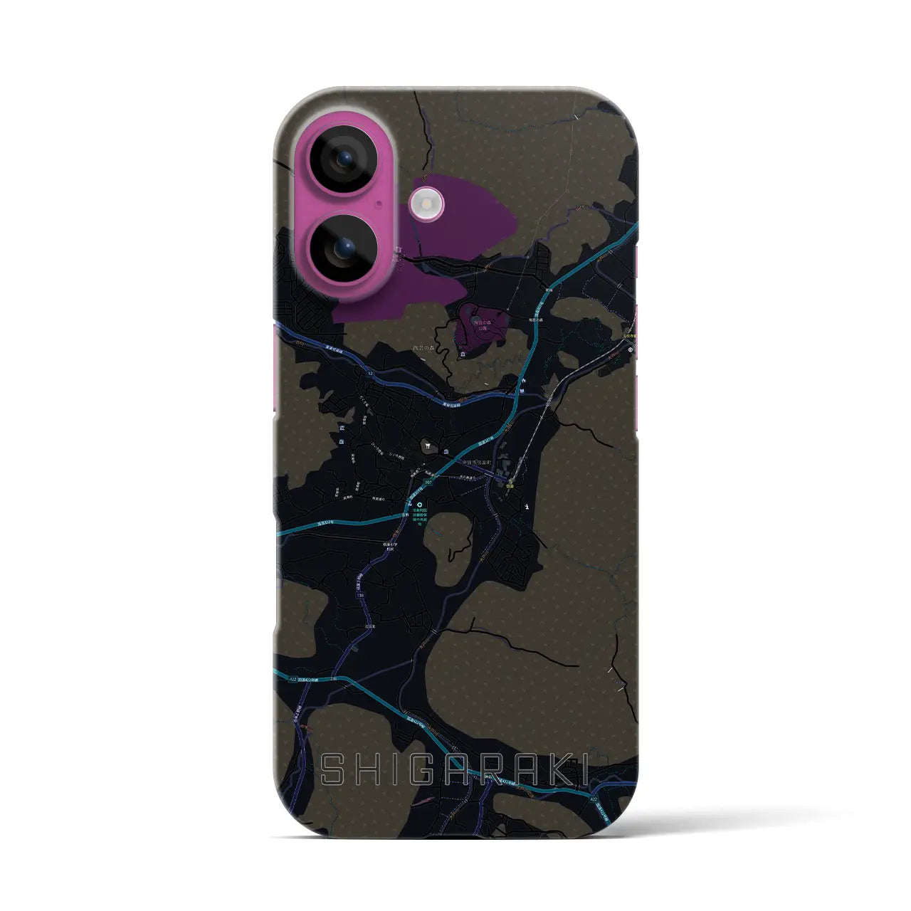 【信楽(滋賀県)】地図柄iPhoneケース(バックカバータイプ)