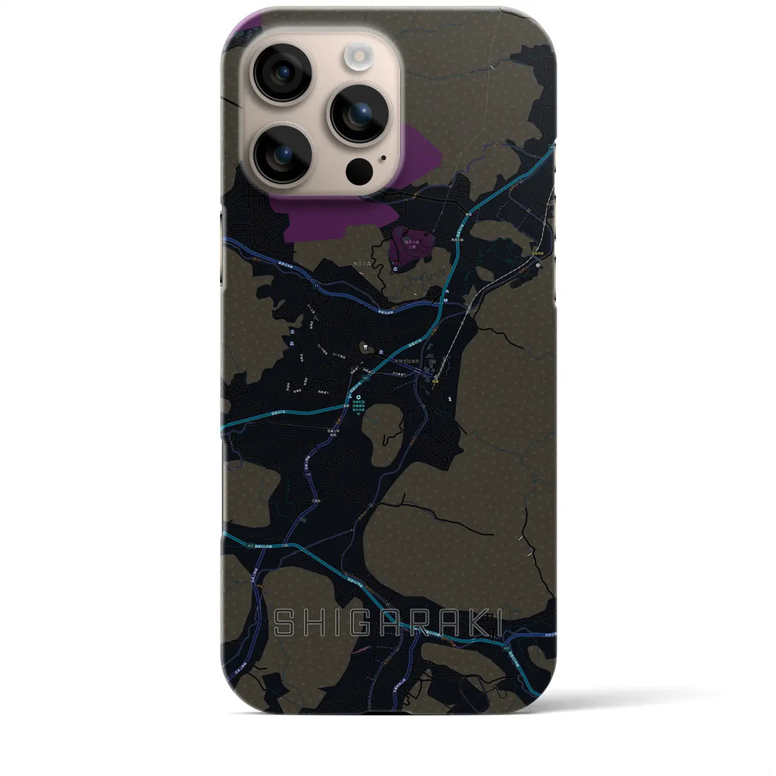 【信楽(滋賀県)】地図柄iPhoneケース(バックカバータイプ)