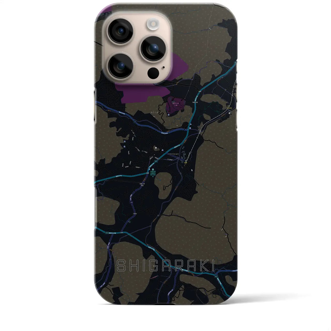 【信楽(滋賀県)】地図柄iPhoneケース(バックカバータイプ)