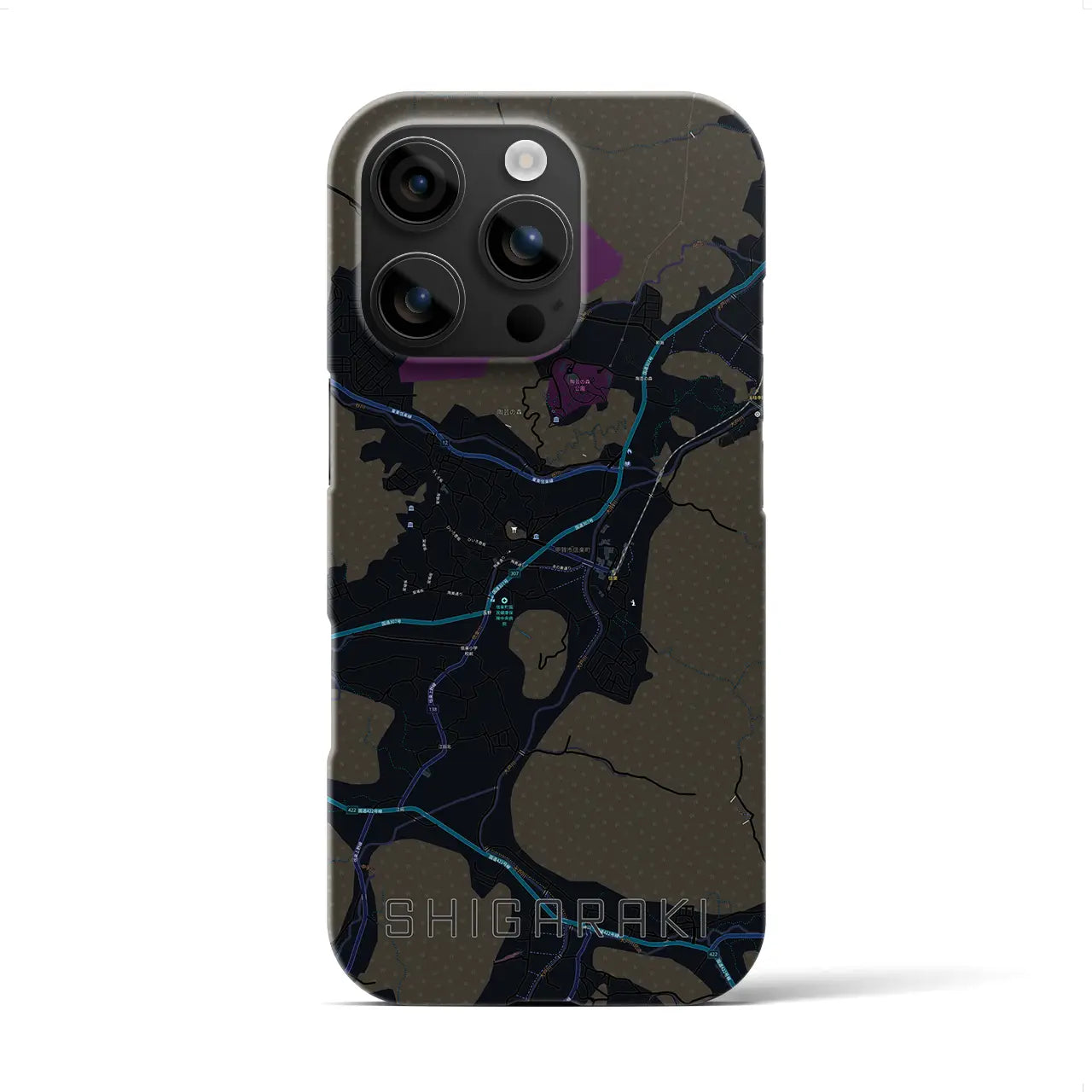 【信楽(滋賀県)】地図柄iPhoneケース(バックカバータイプ)