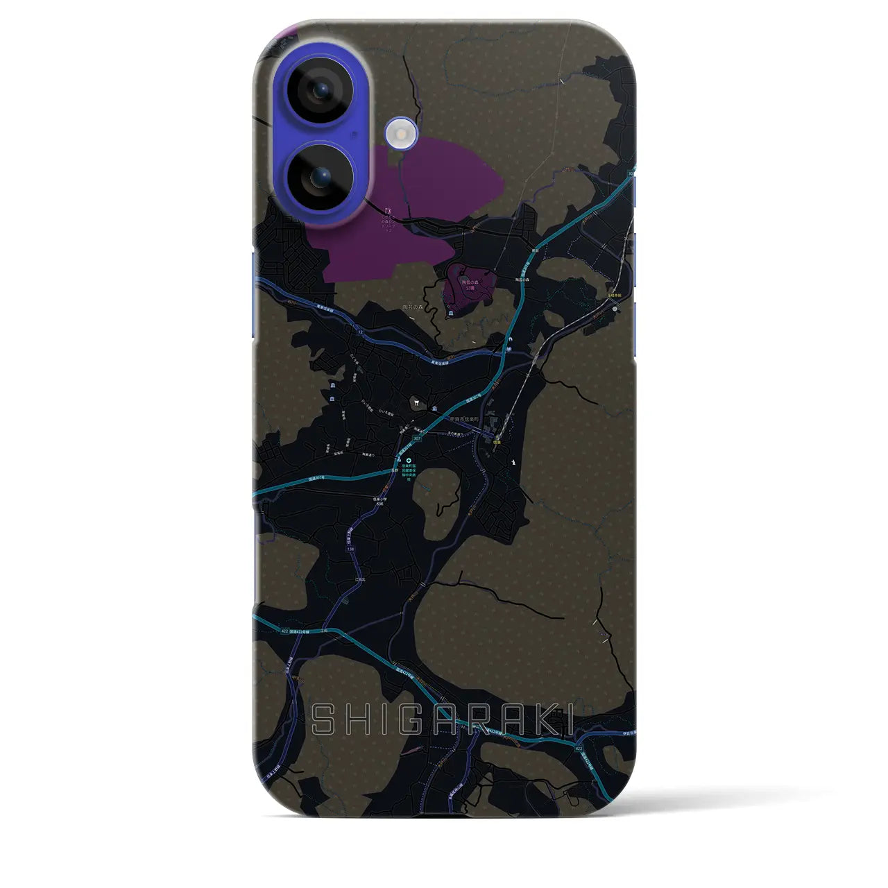 【信楽(滋賀県)】地図柄iPhoneケース(バックカバータイプ)