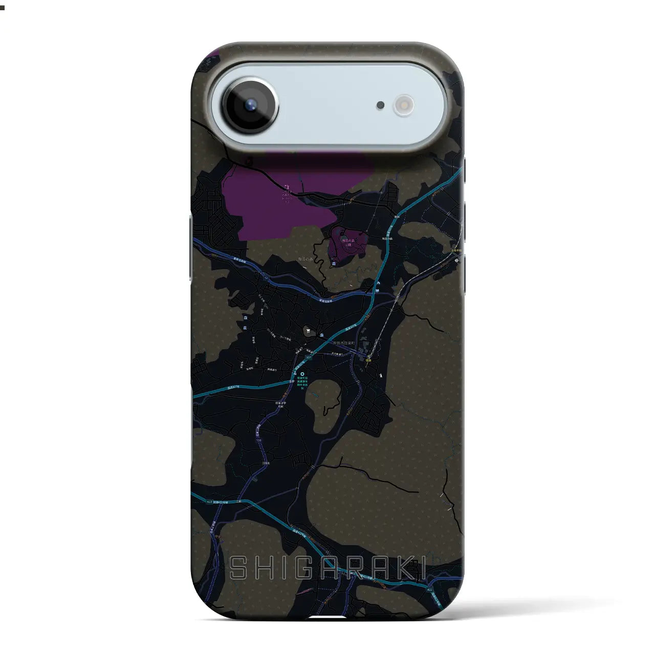 【信楽(滋賀県)】地図柄iPhoneケース(バックカバータイプ)