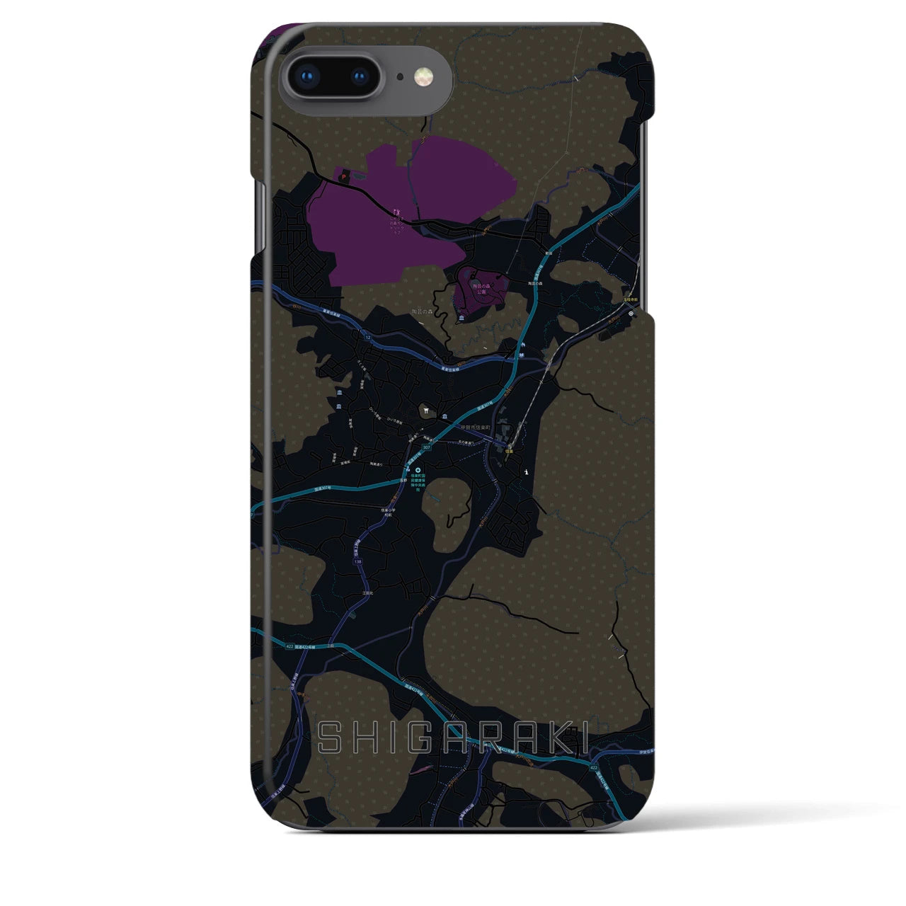 【信楽(滋賀県)】地図柄iPhoneケース(バックカバータイプ)