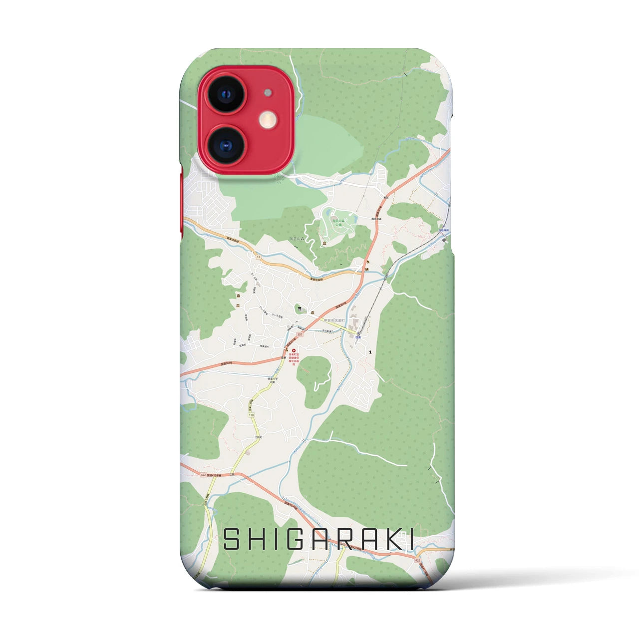 【信楽(滋賀県)】地図柄iPhoneケース(バックカバータイプ)