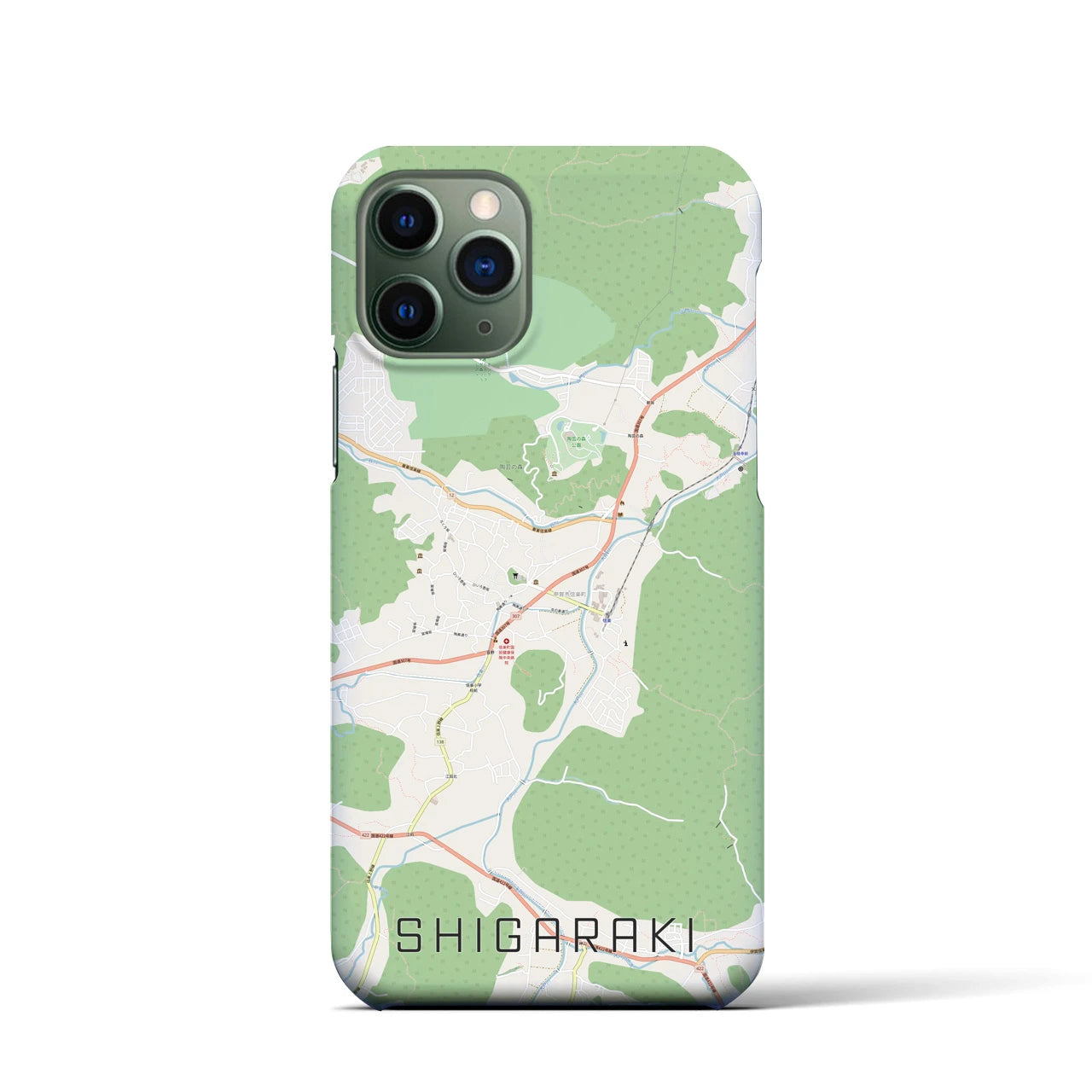 【信楽(滋賀県)】地図柄iPhoneケース(バックカバータイプ)